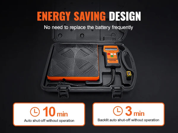 SucceBuy Refrigerant Scale 110/220 LBS HAVC Charging Recovery Freon Scale with Wired Remote Control 2/5g Precision Electronic
