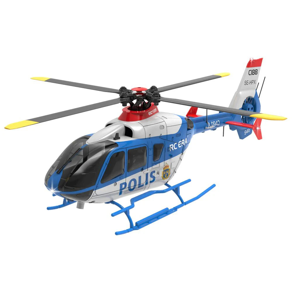 RC ERA C123 2.4G 6CH 6-Axis Gyro Optical Flow Localization Altitude Hold 1:36 EC135 Scale RC Helicopter RTF