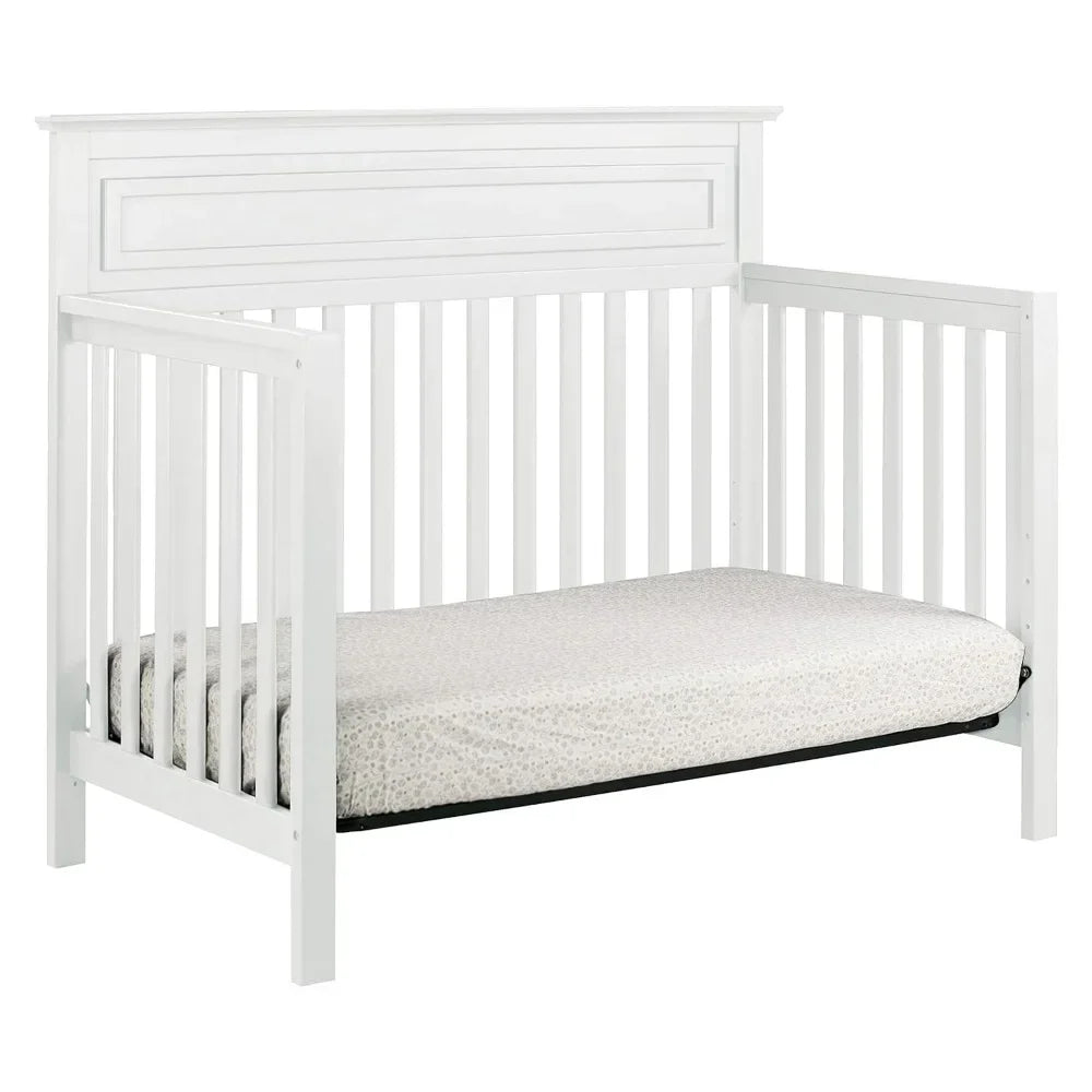 4-in-1 Convertible Crib, Grow-With-Me Bed from Infant to Teen, Space-Saving Modern Nursery Essential
