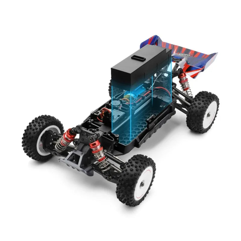 WLtoys 124008 RC Car 1/12 2.4GHz 60KM/H High Speed Off-Road Car Brushless 4WD 11.1V 2000mAh