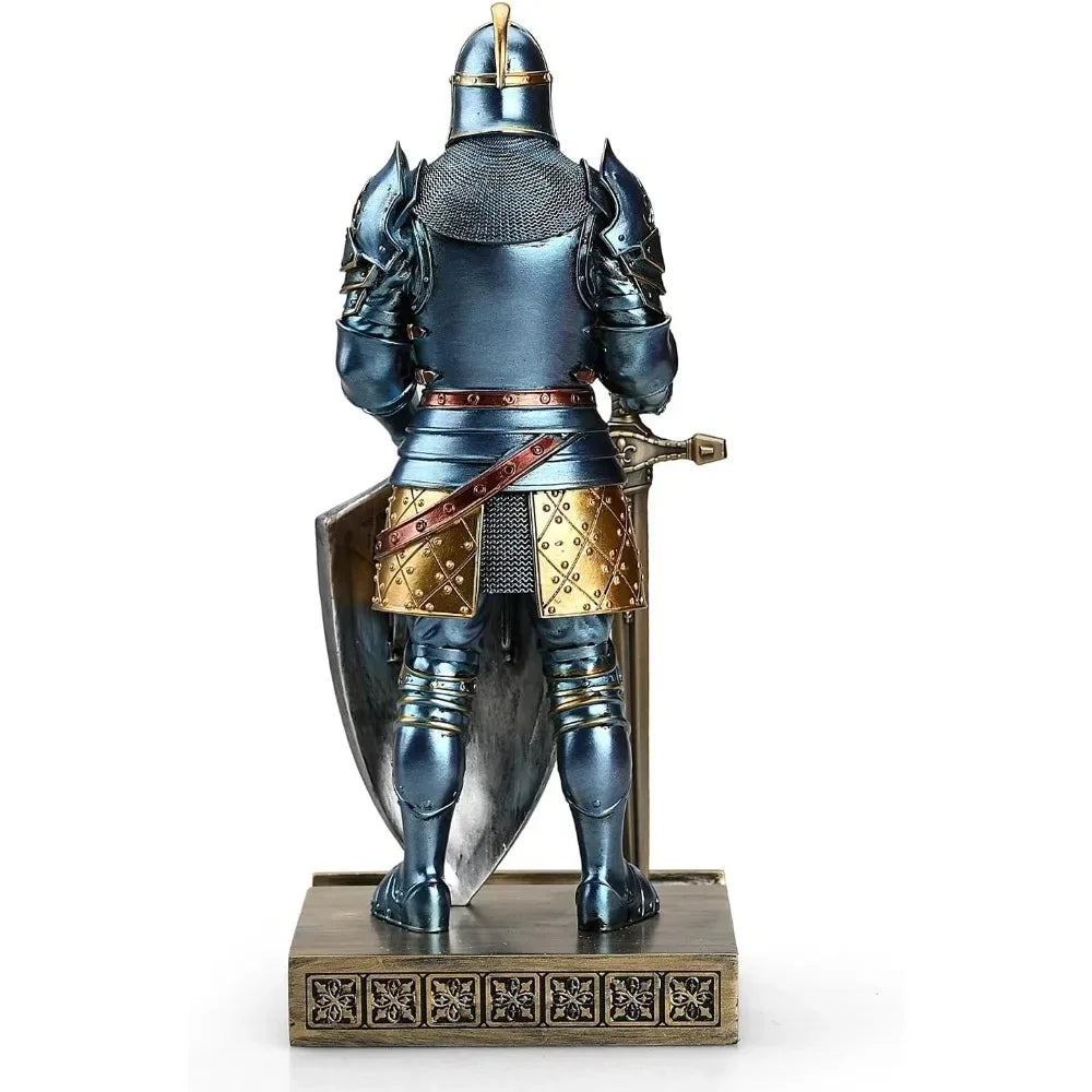 King's Guard decorated Knight statue Desk, desk accessories Pen holder Pen holder Office and home paperweight