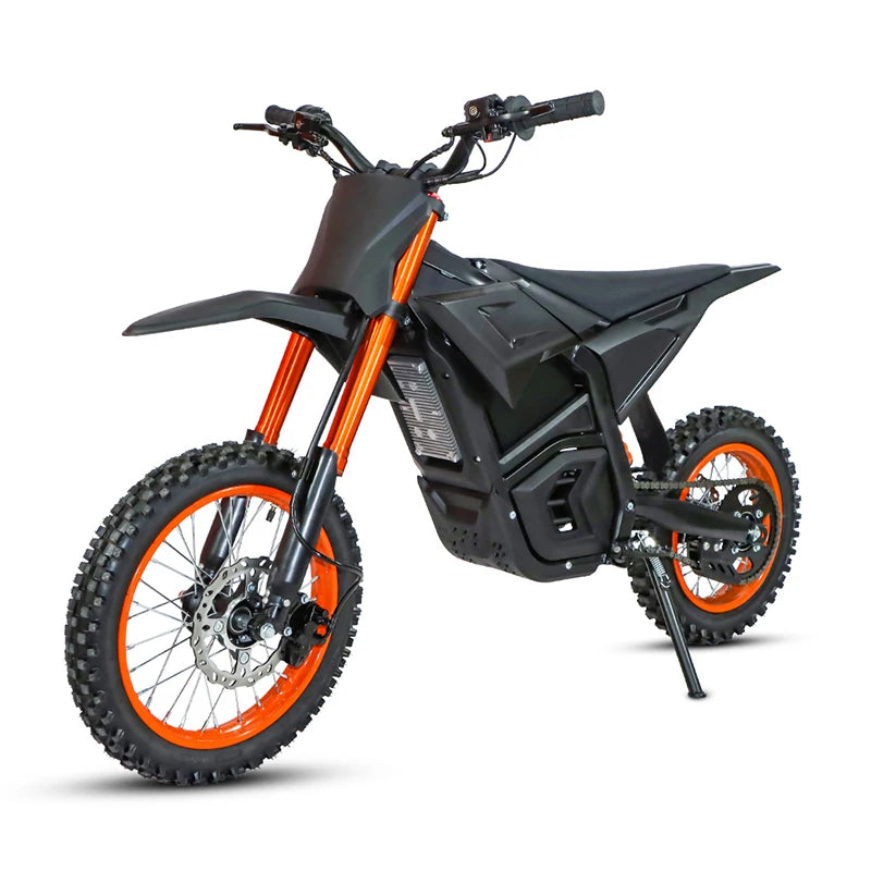 Electric Motocross Bike 3000W, 28Mph, 50 Miles, Urban Commuting Off-Road Electric Bike, 14" 48V 21AH, Full Suspension