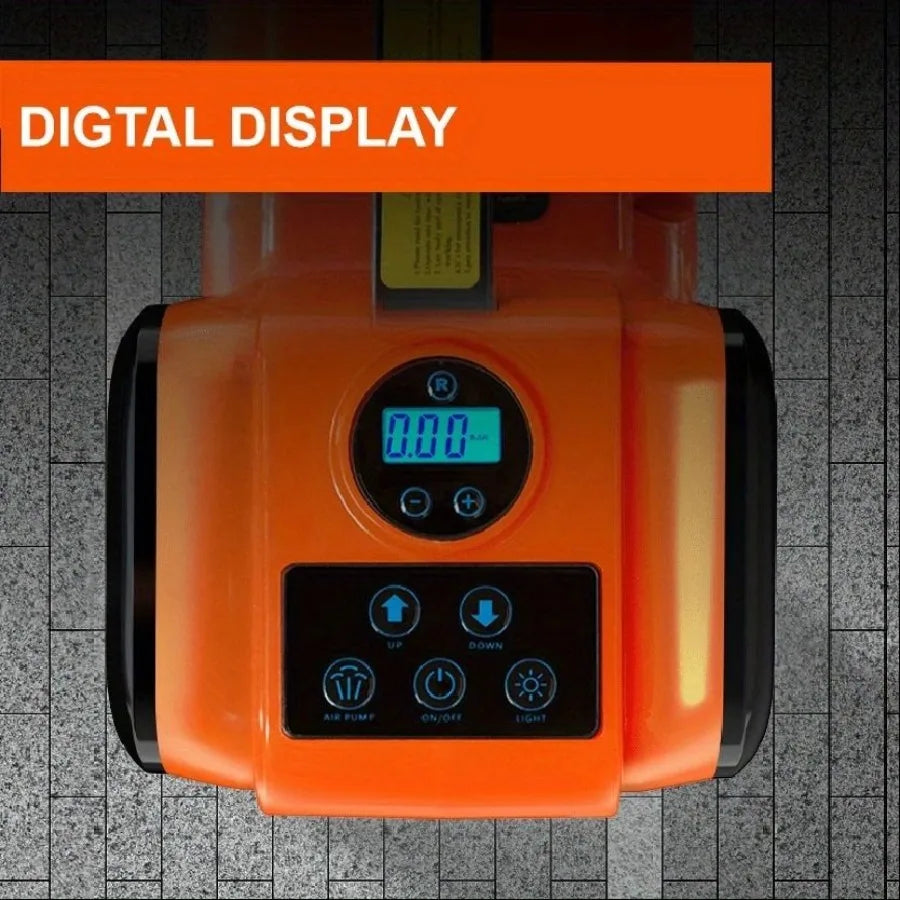 LCD Display Electric Car Jack 5 Ton LBS Hydraulic Jack with Electric Impact Wrench Portable Car Lift with Builtin Inflatable Pu