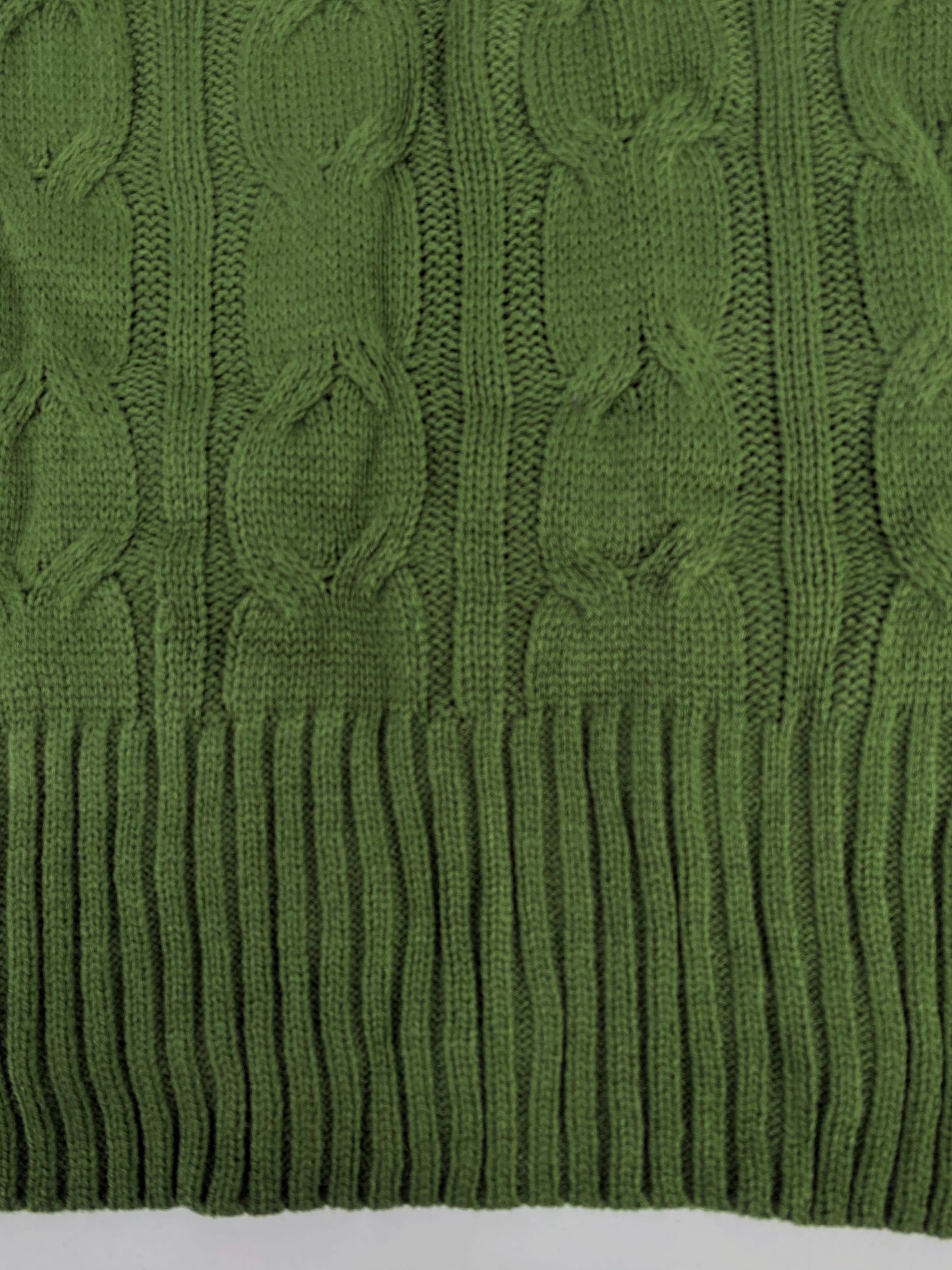 Plus Size Cable Knitted Pullover Sweater, Casual V Neck Long-Sleeved Slit Sweater, Women's Plus Size Clothing