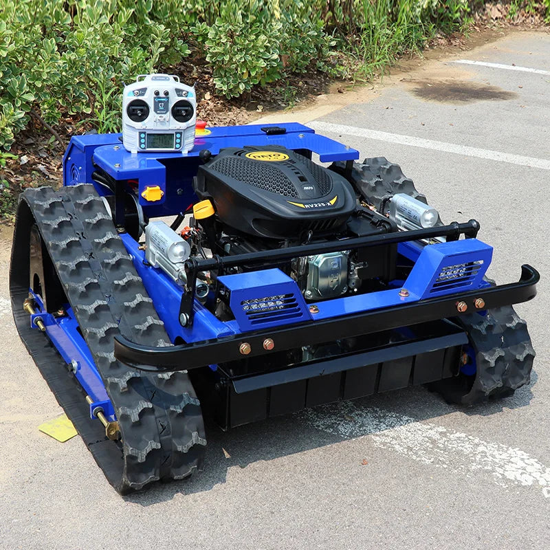 Remote Control Lawn Mower Rc Crawler 7.5HP Slope Mowing Machine Tracked Radio Controlled Grass Cutter Robotic Mowers
