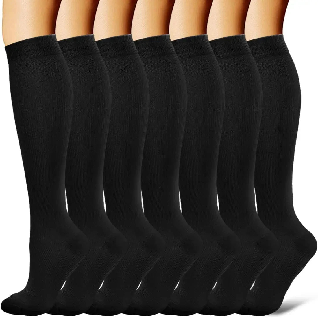 3/6/7Calf Compression Socks Men Medical Varicose Veins Diabetes Edema Sports Socks Running Football Basketball Riding Knee Socks