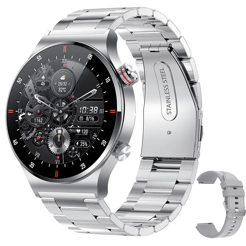 2024 NEW ECG+PPG Business Smart Watch Men Bluetooth Call Health Sleep Monitoring Multiple Sports Mode Waterproof Smartwatch