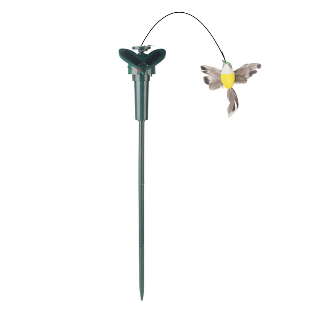 Solar Garden Dancing Ornament Solar Powered Flying Wobble Cute Animal Fluttering Butterfly Ornament Yard Outdoor Lawn Decor