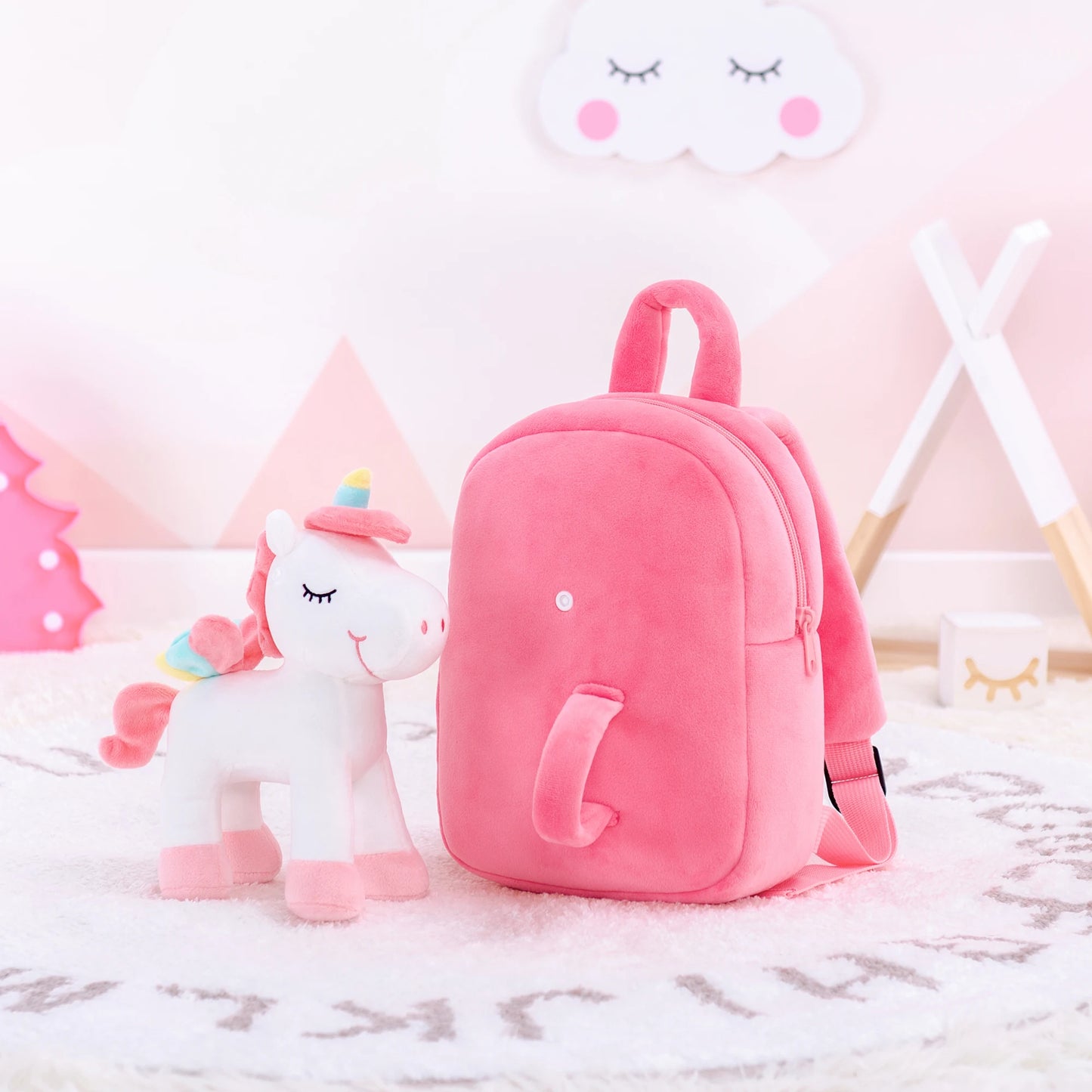 Plush Backpacks kids Backpacks Standing Unicorn Backpacks Baby Girl Gifts Stuffed Animal Unicorn Toys