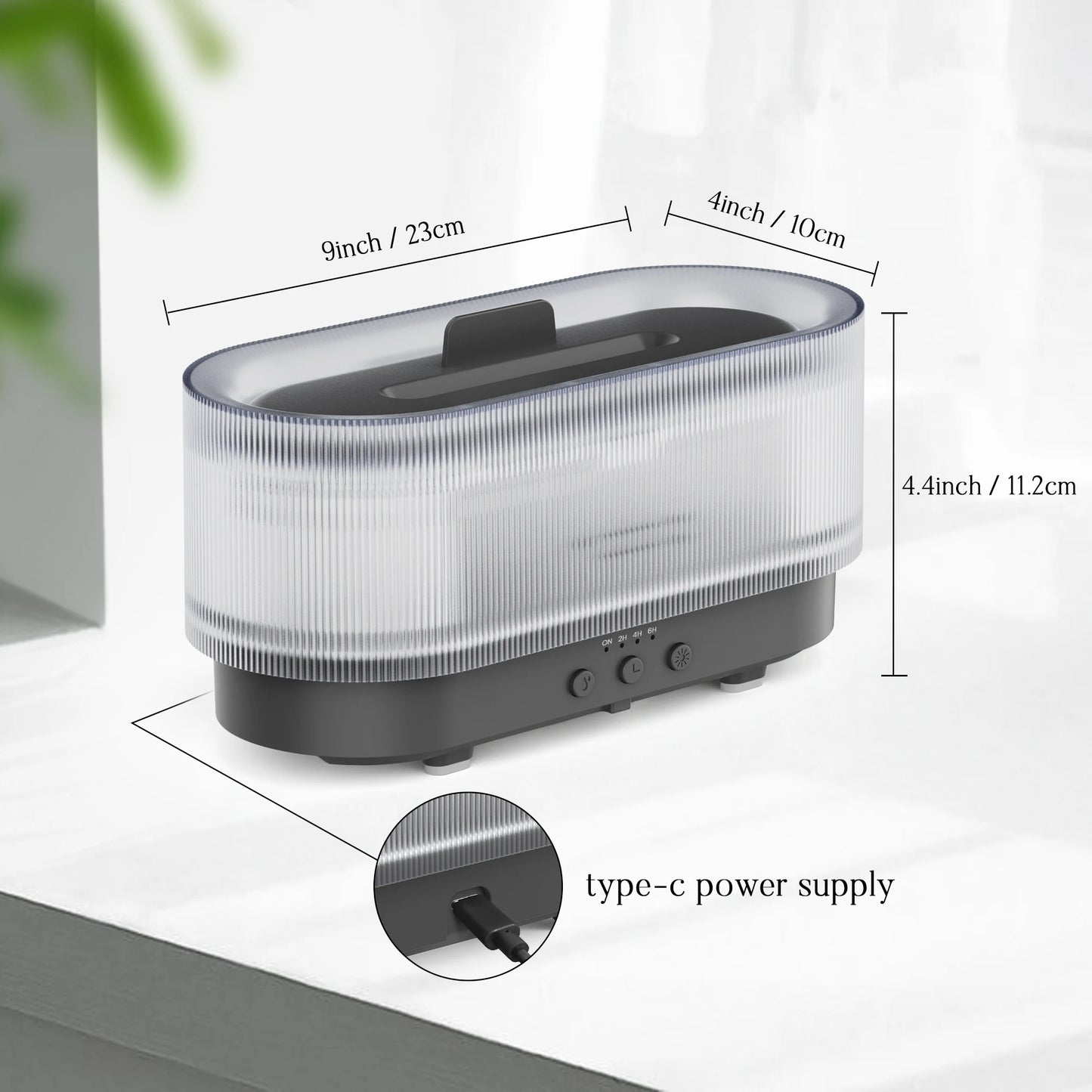 Sejoy Air Humidifier Small Size Ultrasonic Cool Mist Maker Aroma Diffuser LED Essential Oil Flame Lamp Home Appliance