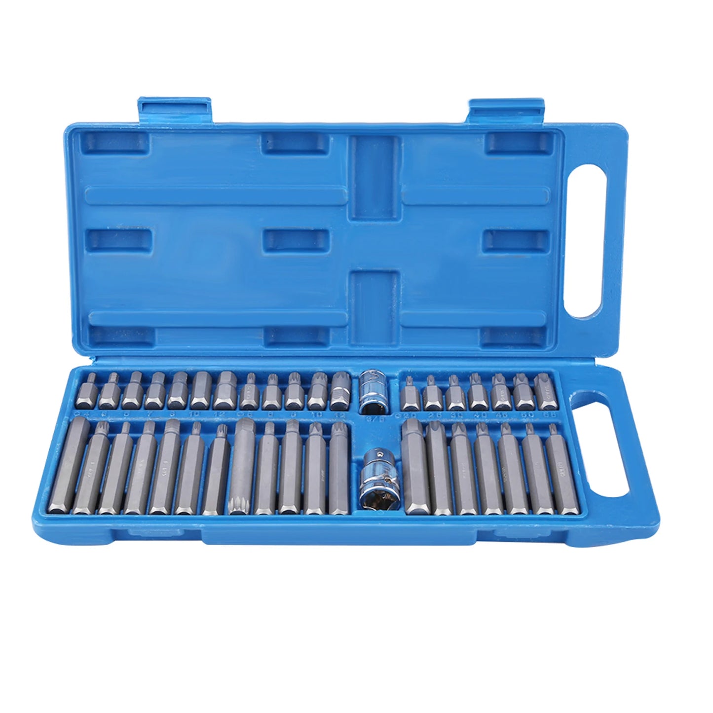 40Pcs Hex Star Torx Socket Bit Set Tool Kit 1/2inch 3/8inch Drive with Storage Box