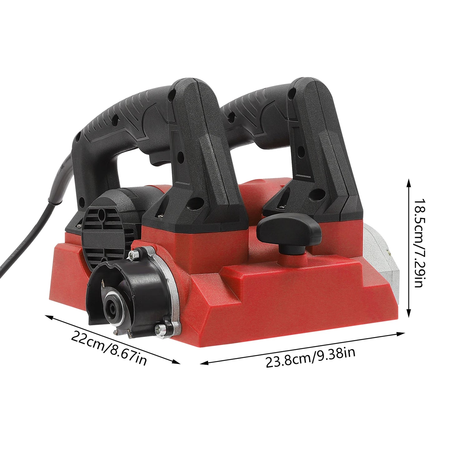 1300W Electric Wall Planing Machine Power Hand Planer Shovel Wall Machine with Cable & Carrying Case for Paint Putty Removal