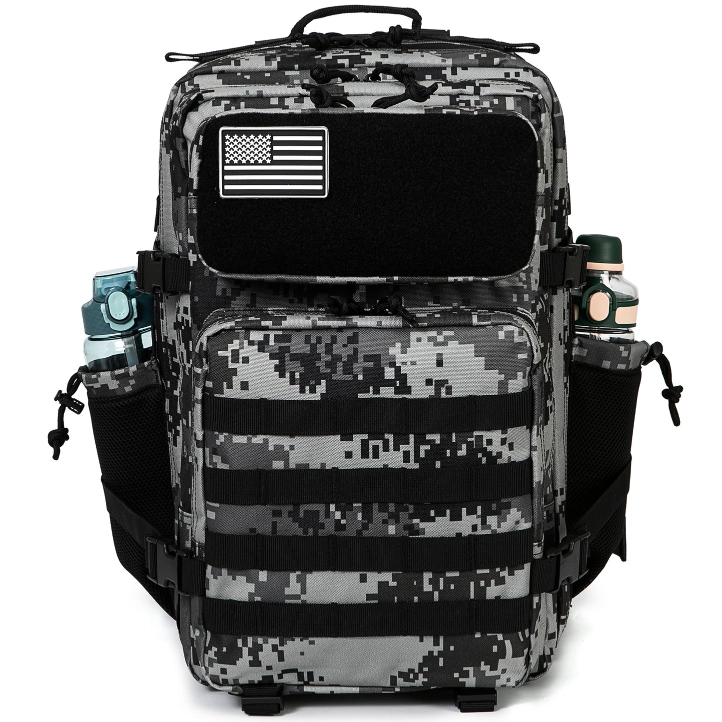 45L tactical backpack for outdoor sports hiking climbing travel with bottle holder travel backpacks camping gear for women/men