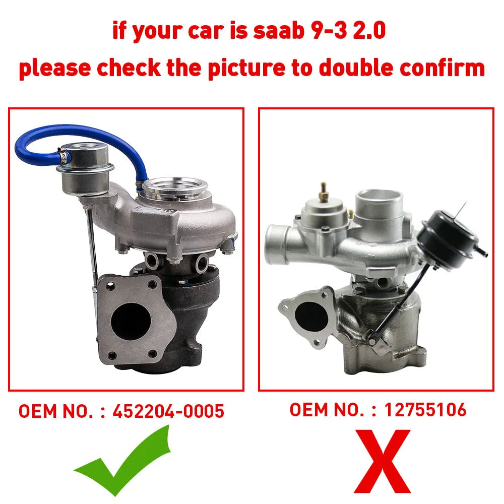 Turbocharger For SAAB 9-5 9.5 2.0L GT17 GT1752S 452204 Turbo 452204-0007 4522041 452204-0001 452204-0003 452204-0004 452204-0005
