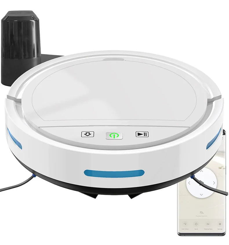 Smart Robot Vacuum Cleaner with 2500Pa Suction, WiFi/APP Control, Auto Recharge, Sweep/Mop/Vacuum for Pet Hair & Carpets