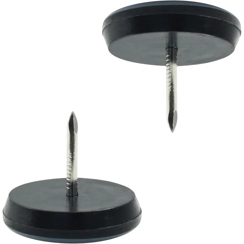 1 Nail on Furniture Sliders (24) - Heavy Duty PTFE Chair Leg Slider Glide Wooden Furniture Movers - Easy & Safe Floor Prot