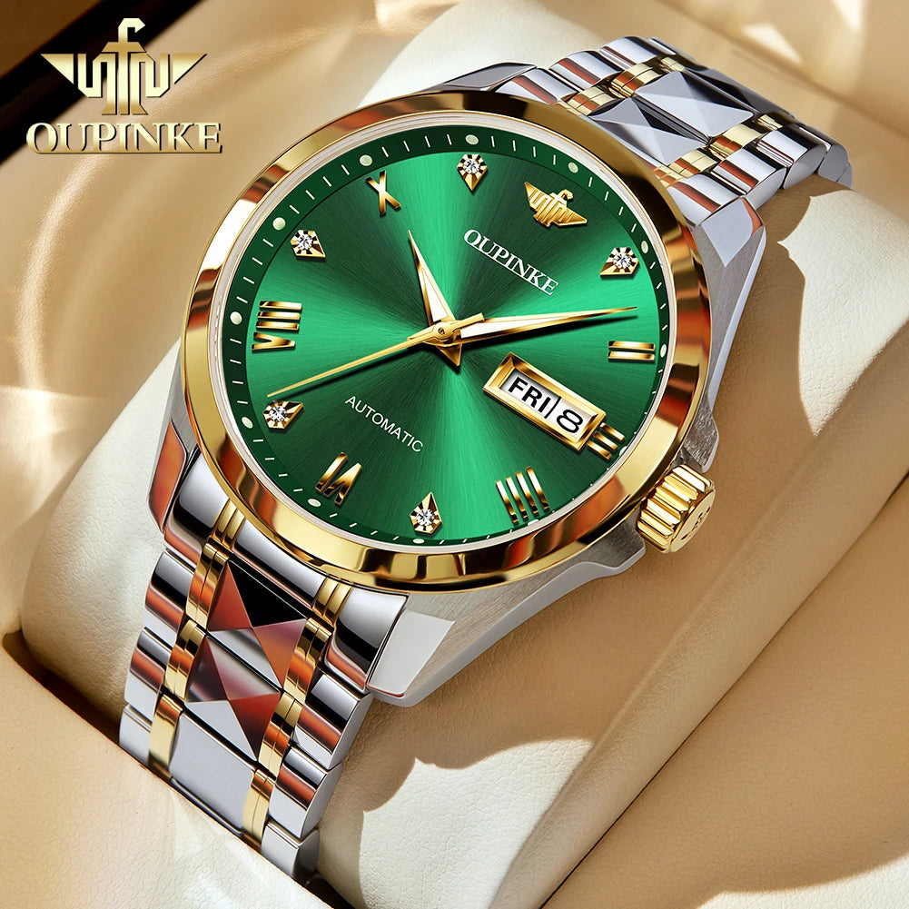 OUPINKE 3171 Fashion Ladies Watches Bracelet Set Box Automatic Mechanical Watch for Women Date Brand Original Luxury Wristwatch