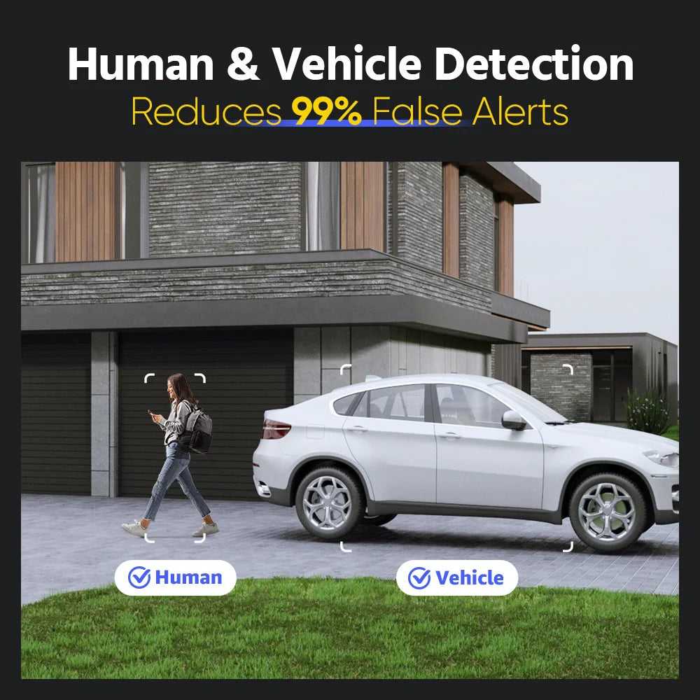 Annke 12MP HD IP Security Camera Poe 6K Dual Light Audio Fixed Bullet Camera Human Vehicle Detection 256G SD Storage ONVIF IP67