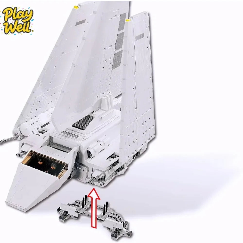 New plan The Imperial Shuttle Model Building Blocks Compatible with Star 10212 UCS level bricks Toys For Children gift