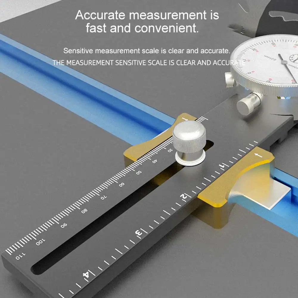 ENJOYWOOD Aluminum Alloy Table Saw Dial Gauge Corrector for Saw Table Saw Blade Correction Woodworking Tool