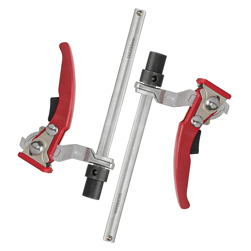 Allsome 2pc 19/20MM Woodworking Hold Down Clamp Hole Tool Ratc Ratcheting Table Clamp Machinery Accessories Desktop Quick Press