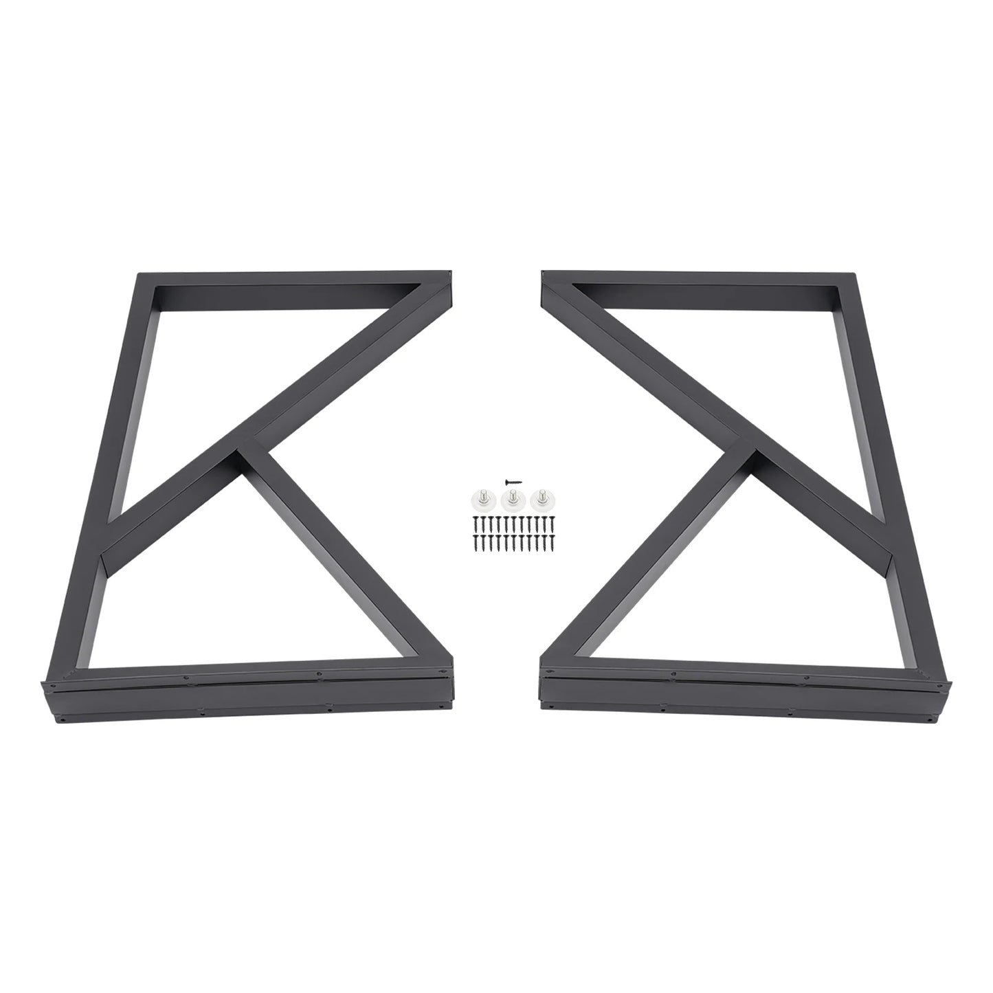 Sturdy Foldable Hairpin Table Legs with High Weight Capacity, Adjustable Feet for Floor Balance, Industrial Style for Furniture
