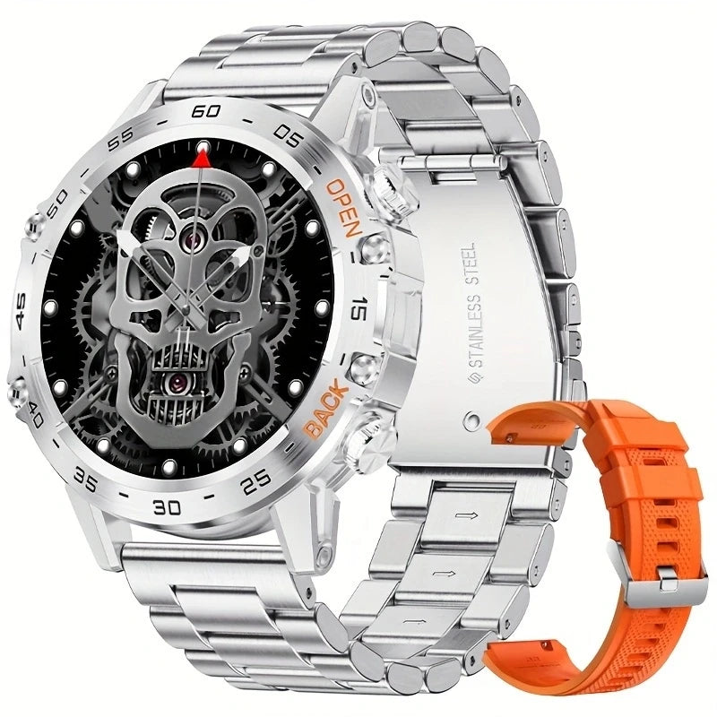 LIGE Military Men Outdoor Sports Smart Watch 1.39“HD Bluetooth Calling Full Touch Screen IP68 Waterproof Blood Oxygen Smartwatch