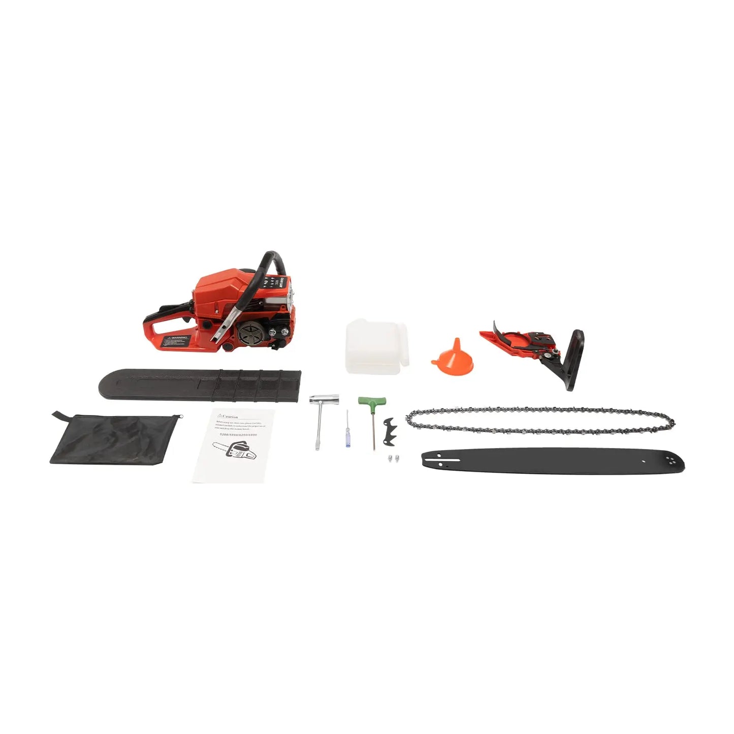 52Cc 2-Cycle Gas Powered Chainsaw 20 Inch 2.95Hp Ergonomic Handles & Multi-Angle Cutting Handheld Cordless Chainsaws for Wood Cu