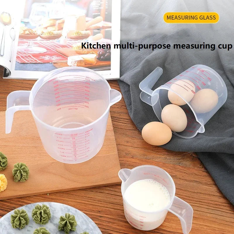 250 500 1000 Milliliter Silicone Measuring Cups and Spoons Plastic Jug Digital Kitchen Scale Baking Tools