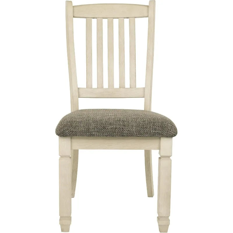 Bolanburg 20" Upholstered Dining Room Chair, Set of 2, Antique White