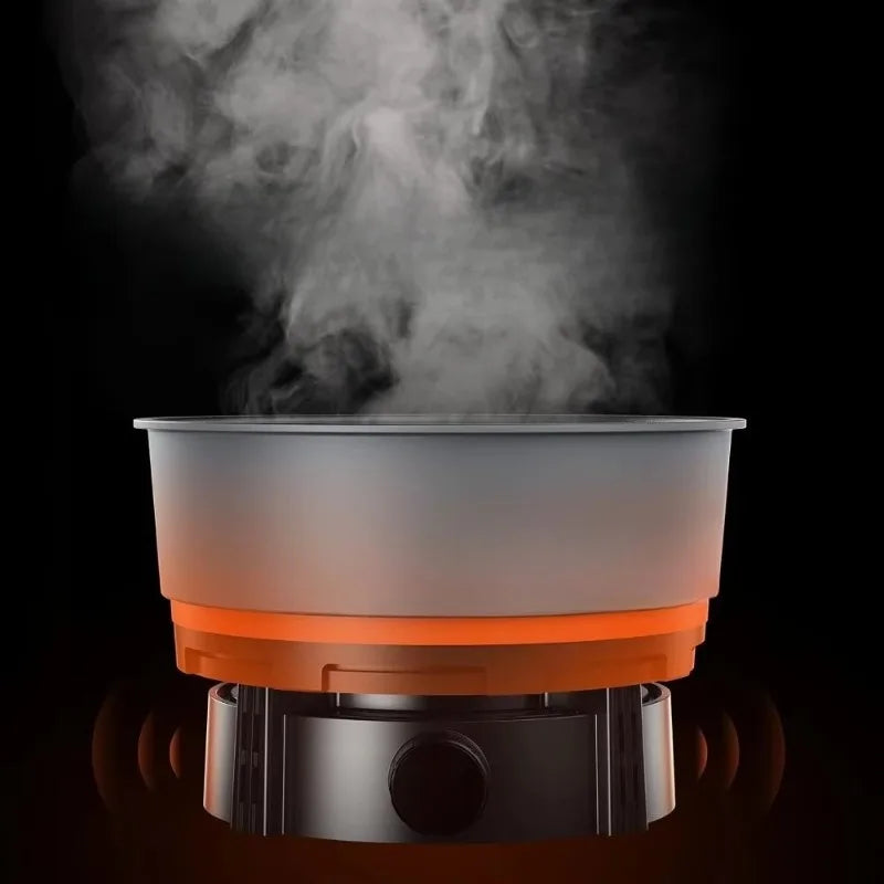 New upgrade.Cooking System, Portable Camping Electric Stove, Outdoor Cookware Set