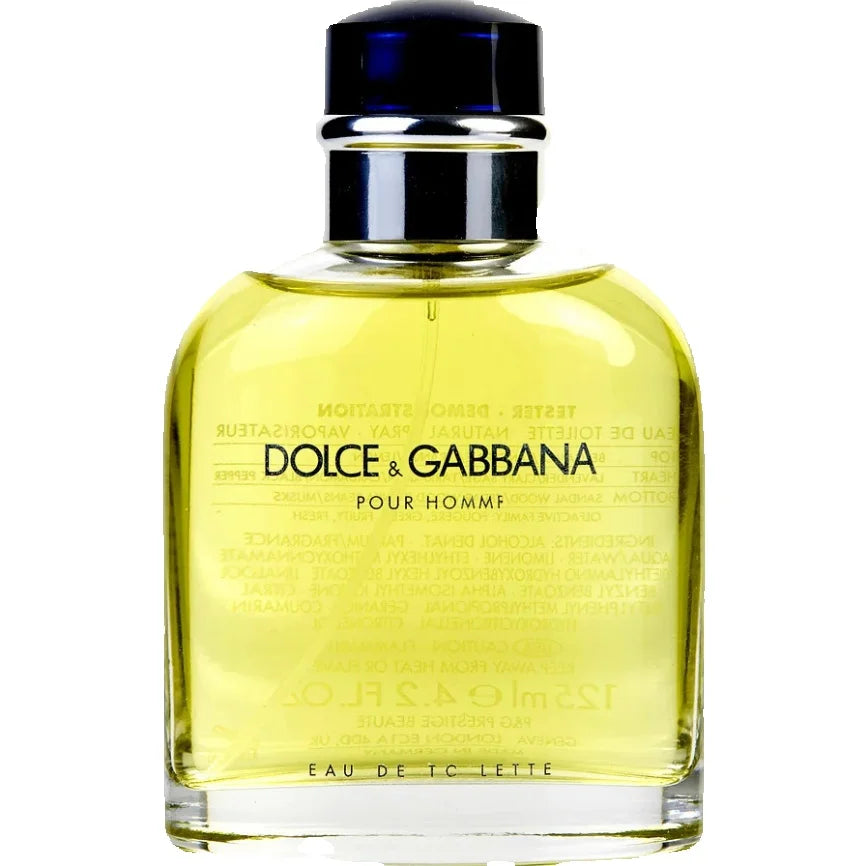 Dolce & Gabbana men Eau De Toilette Spray 125ml Tester Original citrus fragrance with long-lasting scent