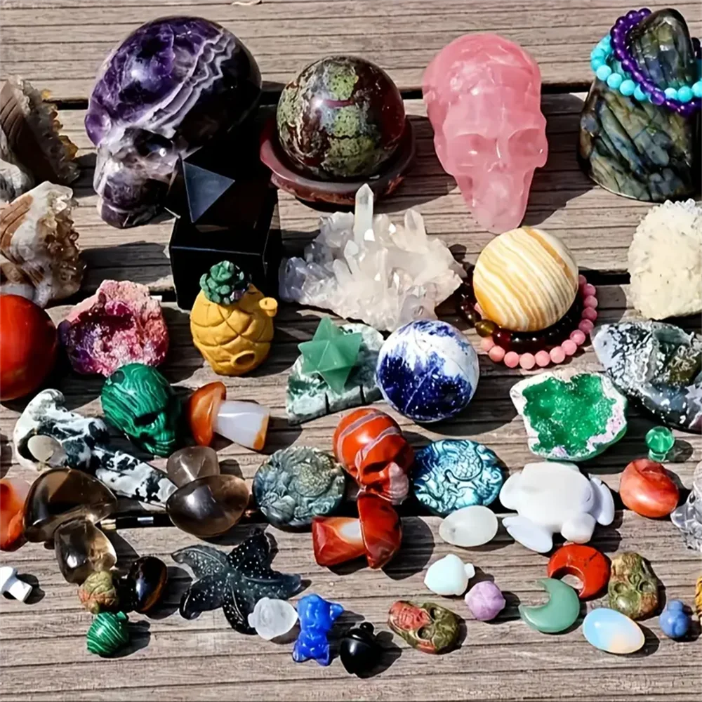 1pc 4LB/6LB A luxurious crystal gift box, containing various crystal center decorations, including different shaped towers,