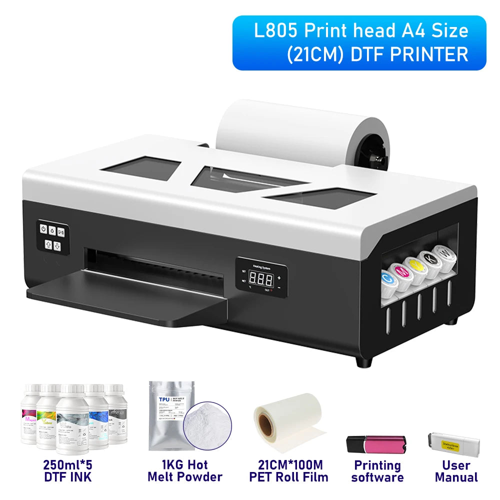 A3 DTF Printer L805/XP600 Impresora A3 DTF Printing Machine Direct to Film T-Shirt Printers DTF Printers For T-Shirt Hoodies