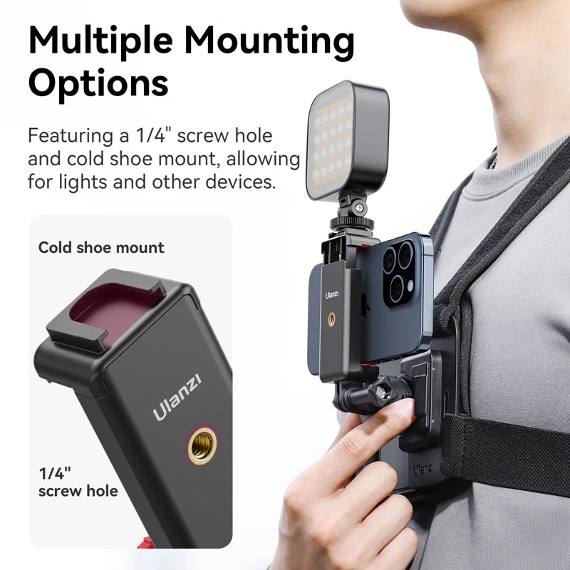 Ulanzi Go Quick II Magnetic Chest Strap For GoPro And Phone