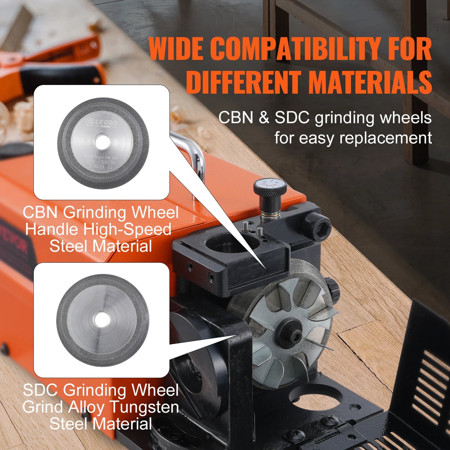 SucceBuy Drill Bits Sharpener 3-13mm Portable Sharpening Angle Grinder Mill Grind Sharpener with 11 Collets For Factory Workshop