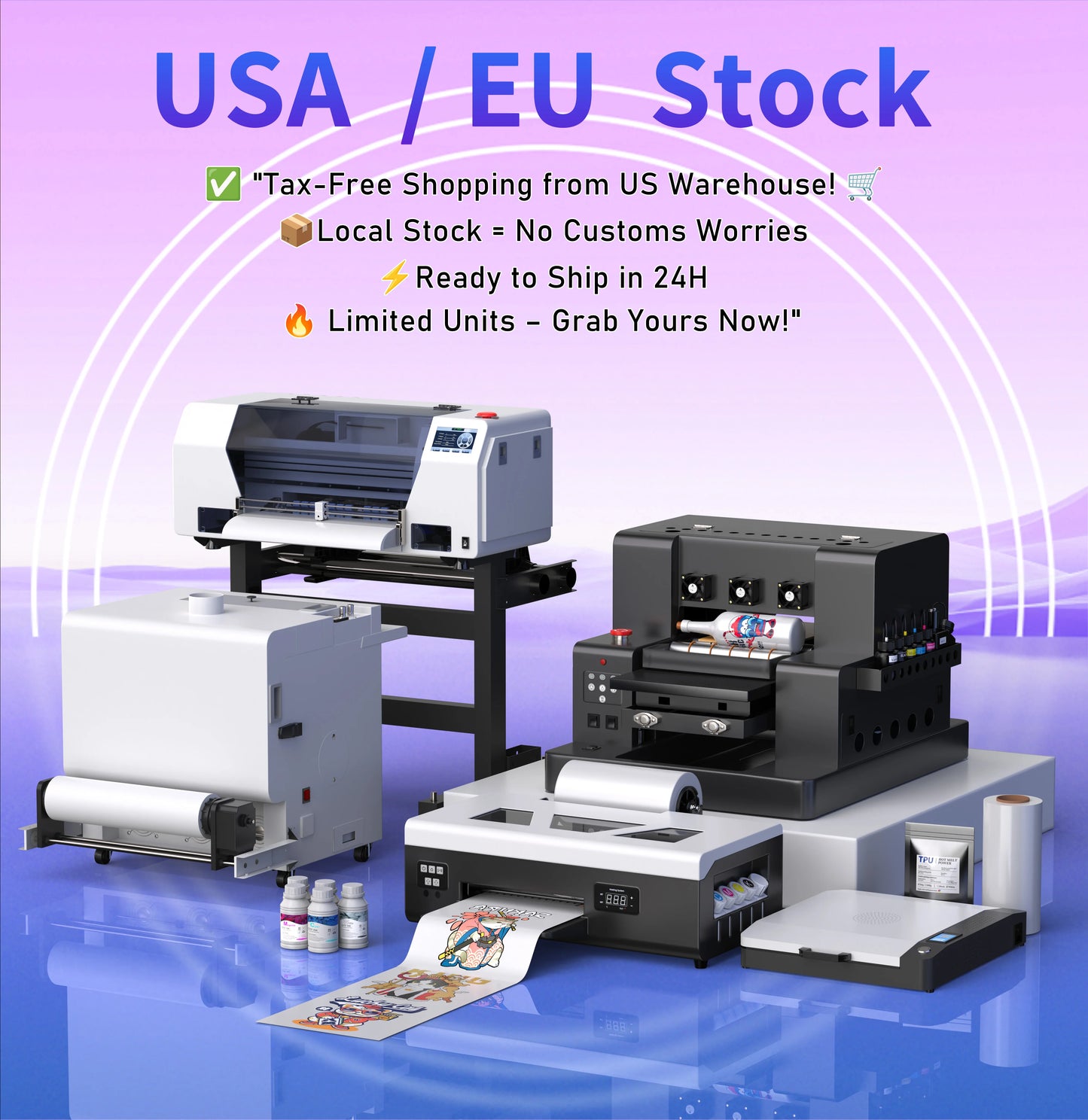 OYfame US Stock A3 A4 DTF Printer impresora UV dtf A3 For Epson XP600 T shirt Printing Machine A3 For L805 UV DTF Printer A3