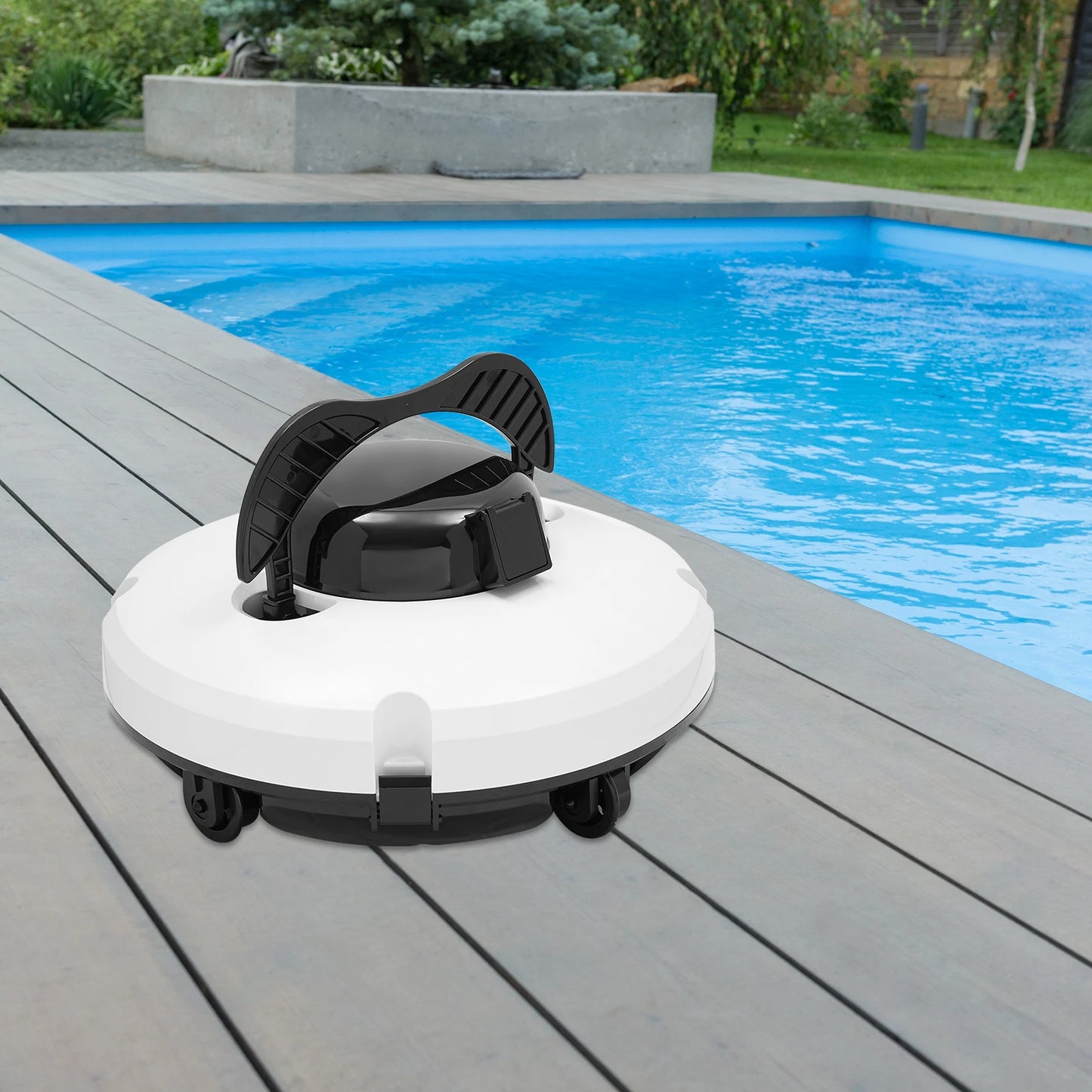 ABS IPX8 Protection level Cordless Robotic Pool Cleaner dual motor drive motors 120 Mins Runtime for Pool up to 1076.4ft2