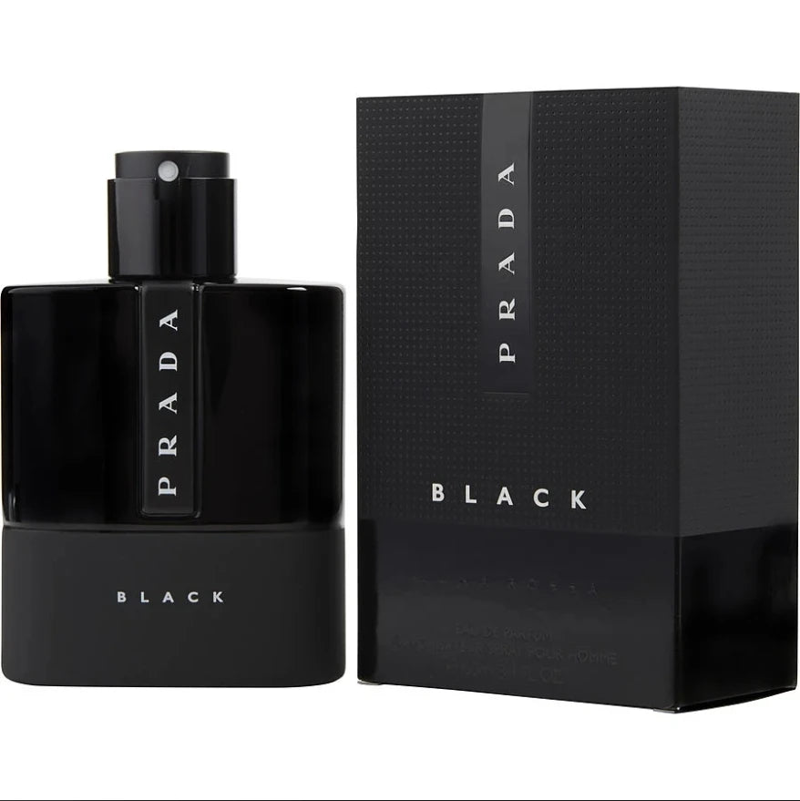 Prada Luna Rossa Black for men Eau De Parfum Refillable Spray 100ml Original woody fragrance with long-lasting fragrance