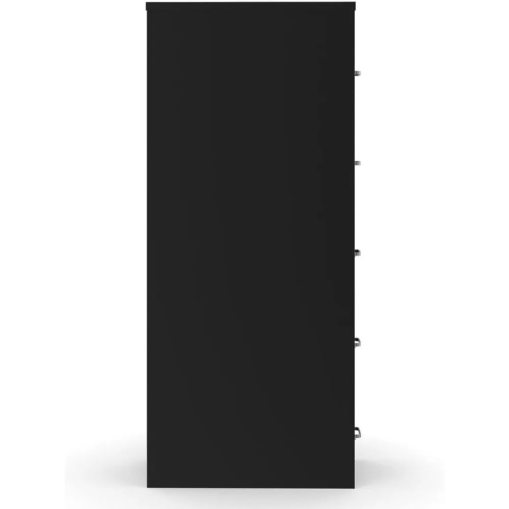 Vertical file cabinet, with 5 spacious file drawers, perfect for storing important documents, modern style file cabinet