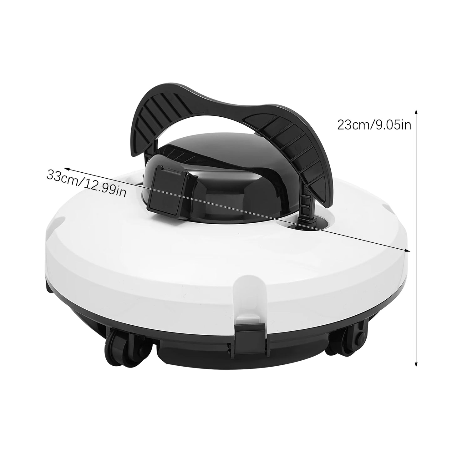 ABS IPX8 Protection level Cordless Robotic Pool Cleaner dual motor drive motors 120 Mins Runtime for Pool up to 1076.4ft2