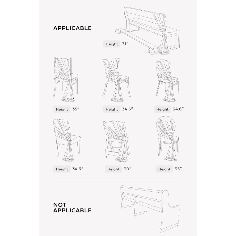 Ling's Moment 8 Wedding Chair Decorations Aisle Pew Church Artificial Flowers Greenery Swag Lilac Purple Gold Bench Ceremony Rec