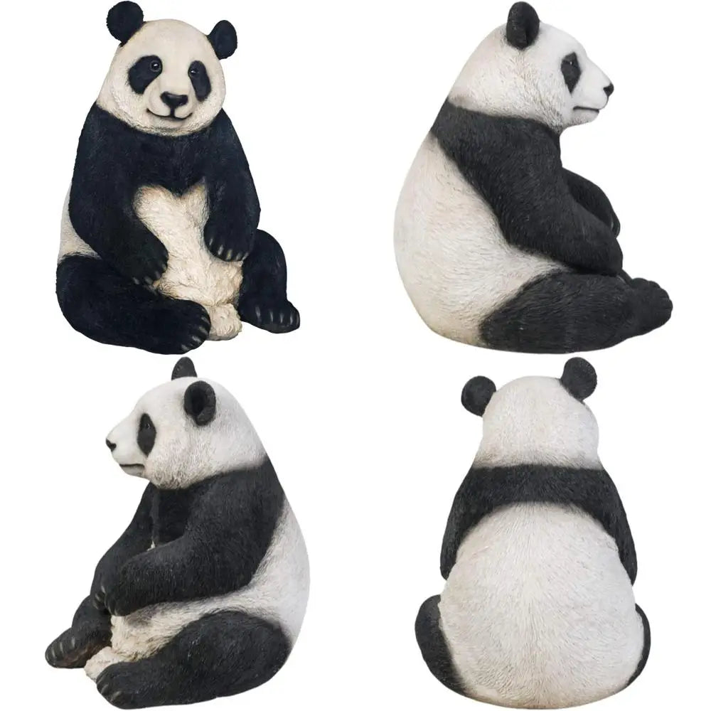 Large 18-inch Seated Panda Outdoor Statue