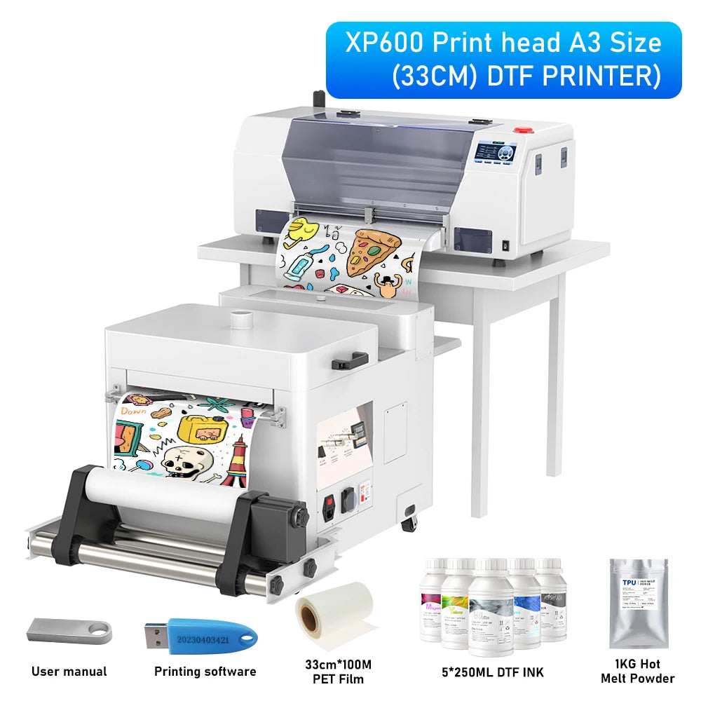 A3 DTF Printer L805/XP600 Impresora A3 DTF Printing Machine Direct to Film T-Shirt Printers DTF Printers For T-Shirt Hoodies