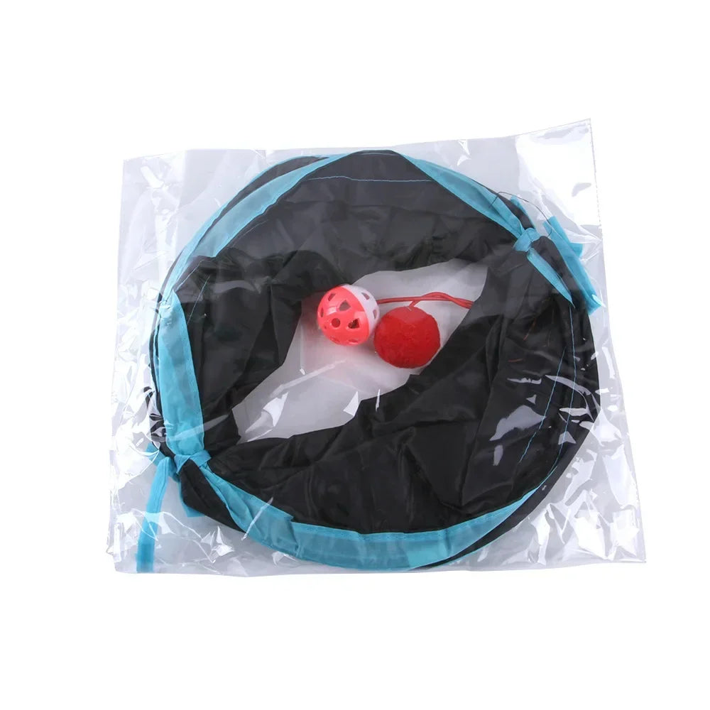Cat Tunnel Foldable Cats Tunnel Cat Toy Breathable Drill Barrel for Indoor loud paper Pet Supplies Cat S Y Pass Play Tunnel