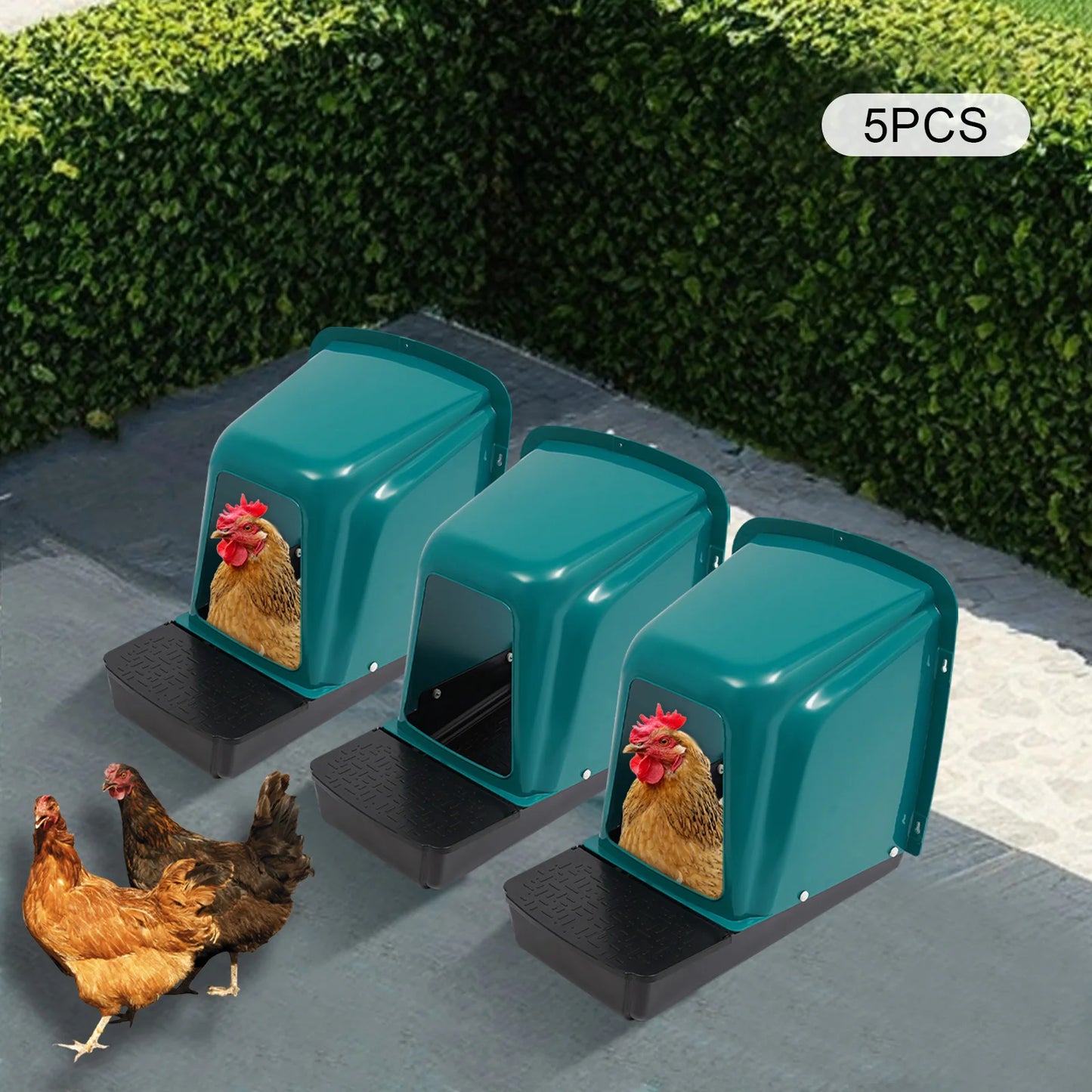 5PCS Chicken Nesting Box Ventilated Chicken Laying House Egg Collection for Chicken Coop Home Farmhouse