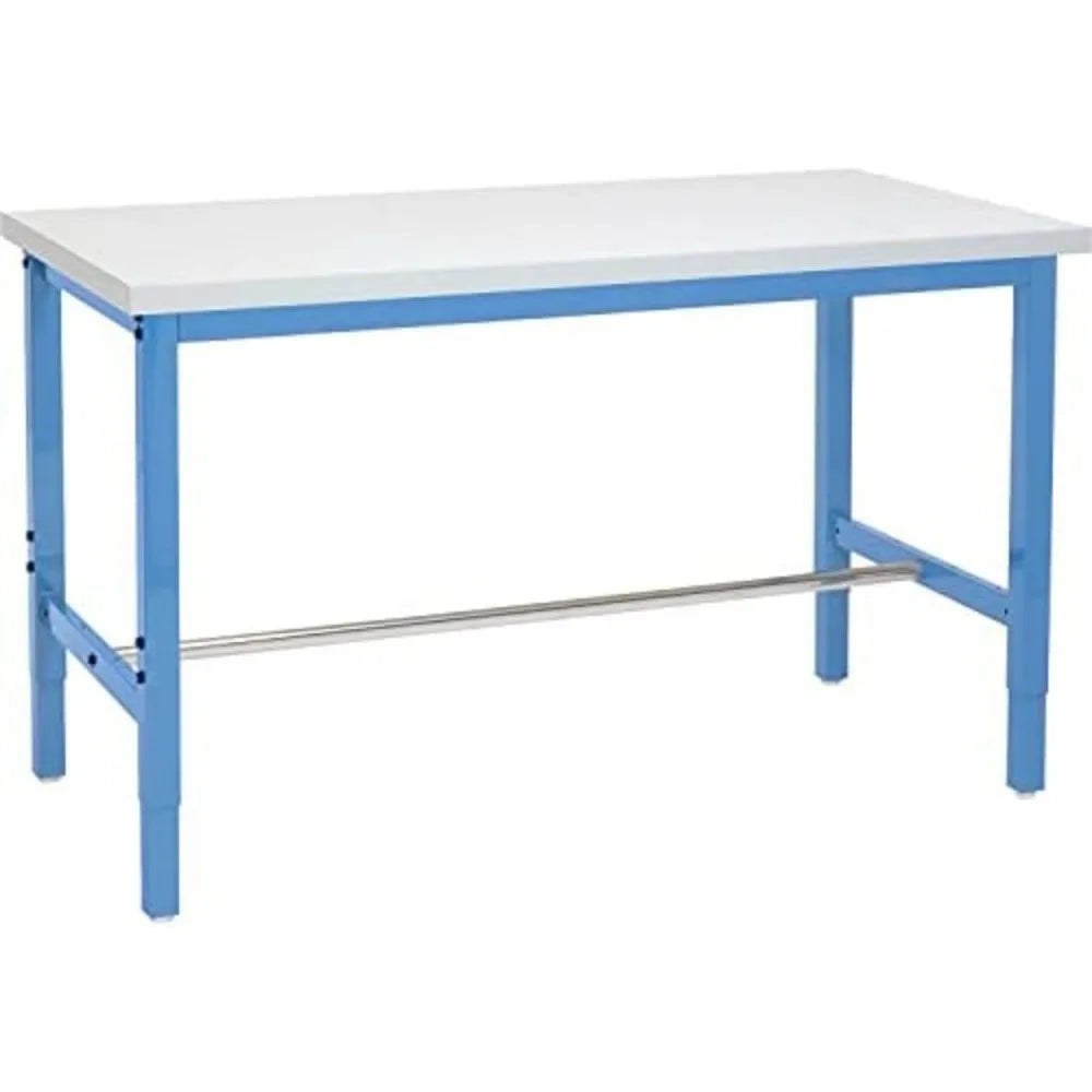 Production Workbench - Plastic Laminate Square Edge - Blue, 60" W x 30" D