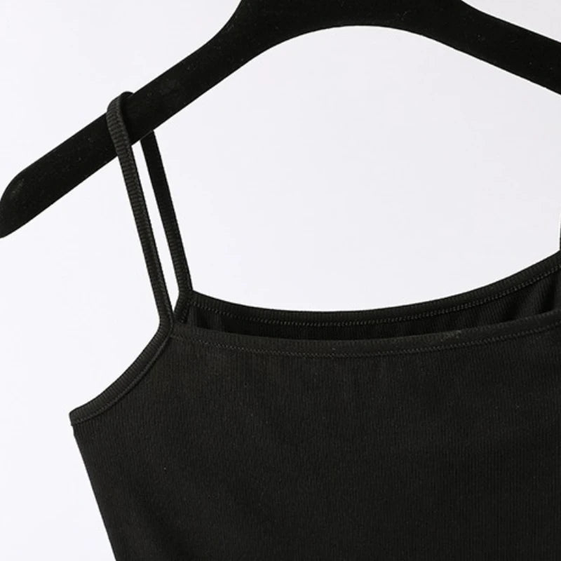 2025 Plus Size Woman Clothing Camisole Sexy Summer Fashion Thin Camis Korean Style Spaghetti Strap Sleeveless Tank Tops