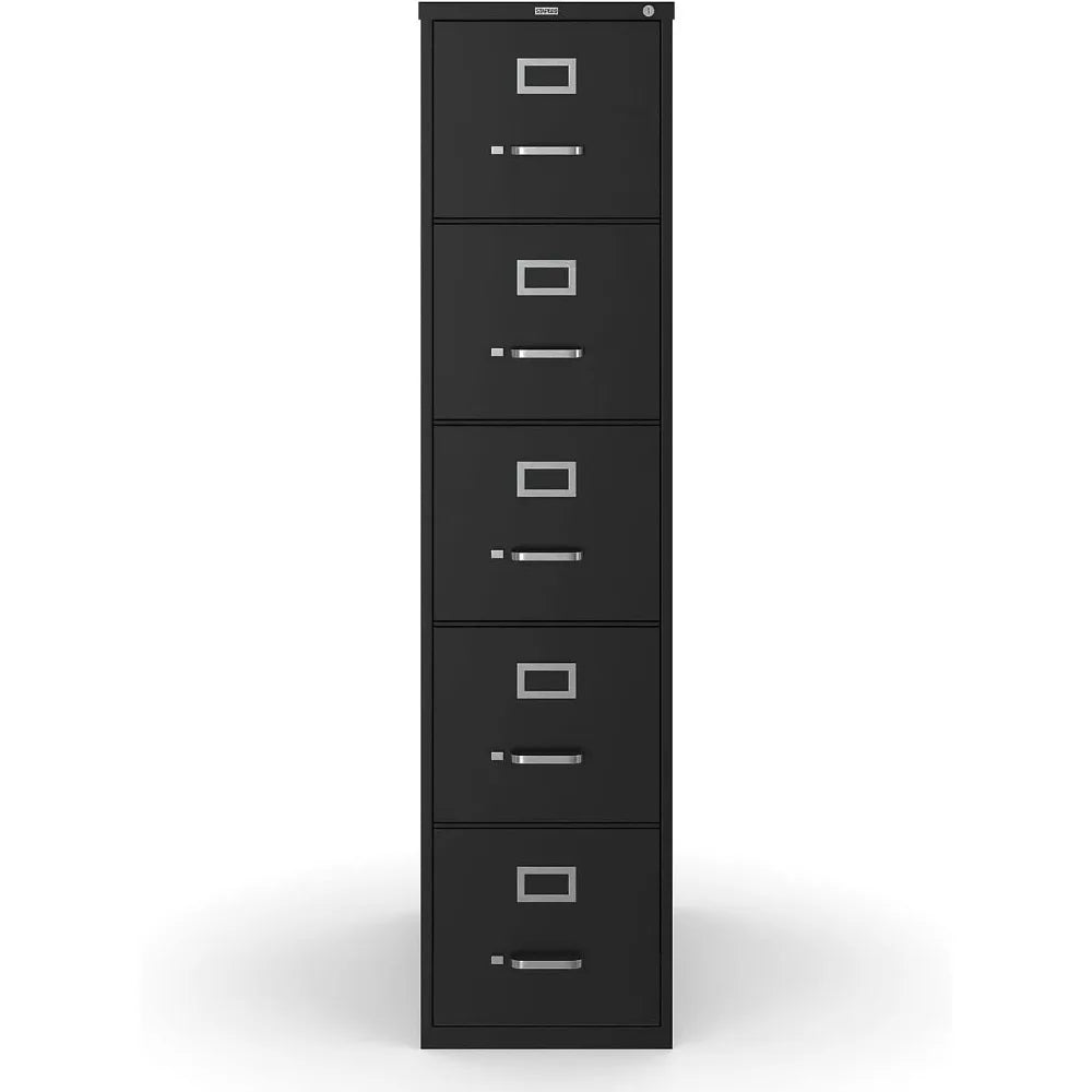 Vertical file cabinet, with 5 spacious file drawers, perfect for storing important documents, modern style file cabinet