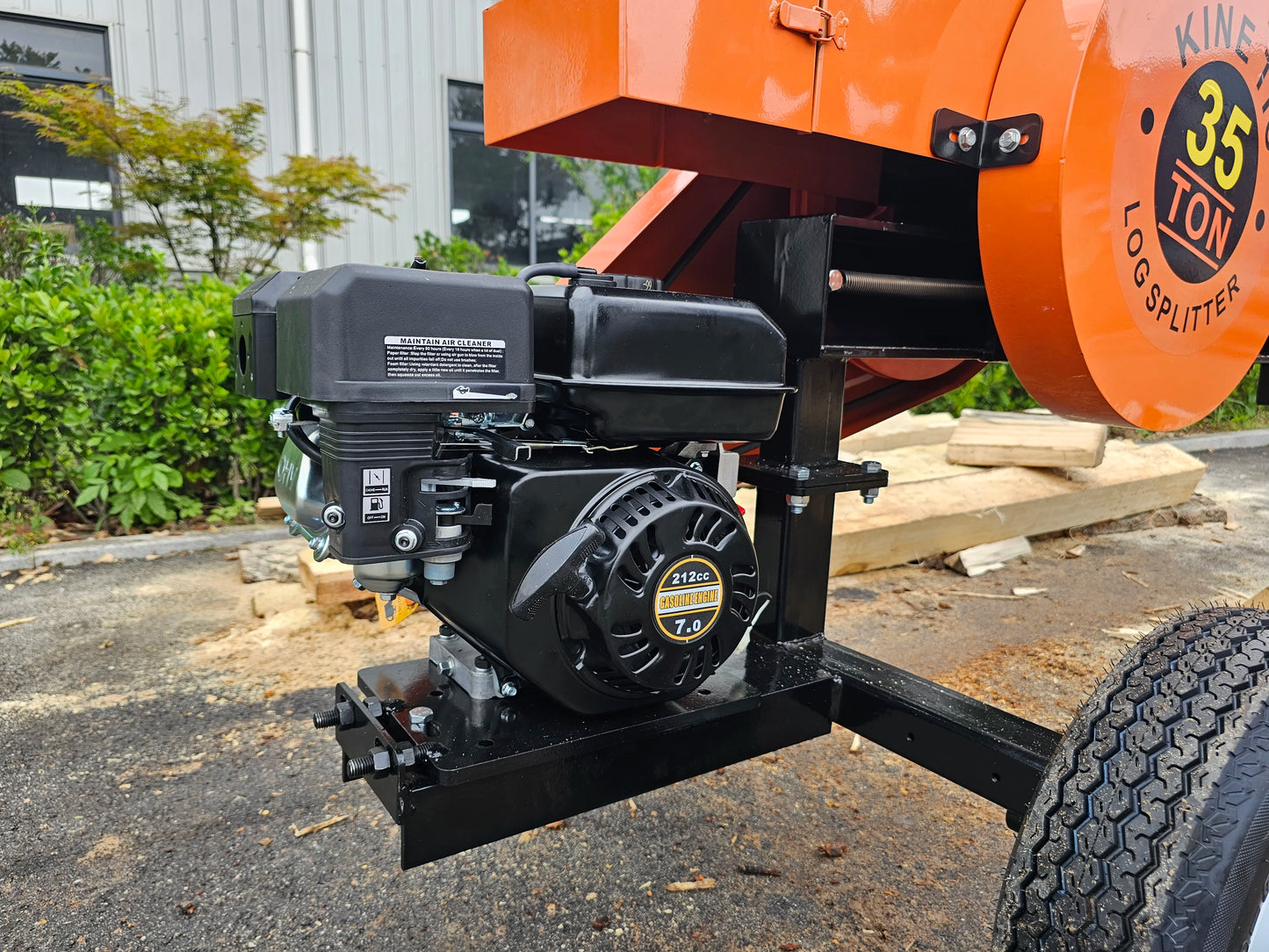 YIHUITONG 35Ton 7HP 212cc Petrol Kinetic Log Splitter Flywheel Splitter Fastest Log Splitter